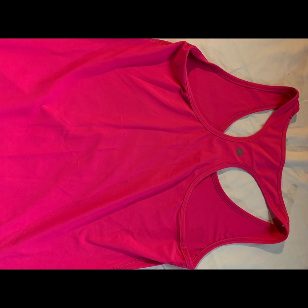 Hot pink t-back tank